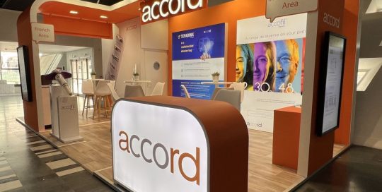 Stand Accord, feria EBMT Anual Metting (Paris)